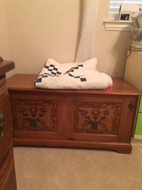Hope Chest  BEAUTIFUL Hand- in- laid wood