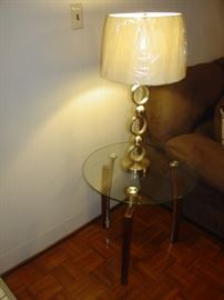 1 of the pair of lamps and end tables