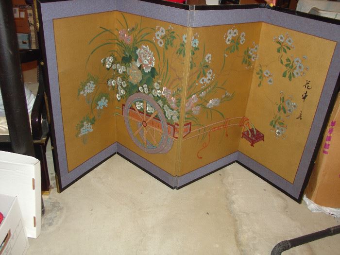 Hand painted screen/divider