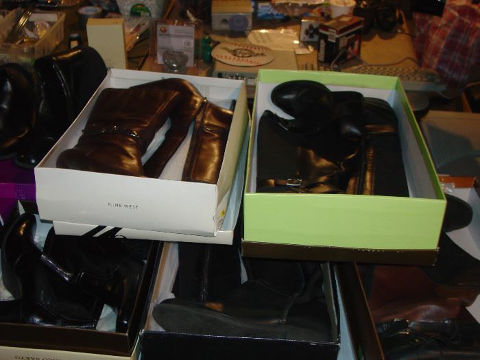 Leather ladies boots- some of them