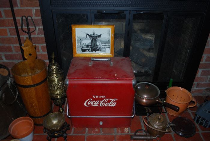 Vintage Coca-Cola Cooler. 17Wx12Dx19H (inches). Made by TempRite Mfg. Co., Inc. Arkansas City, Kansas. Embossed Lettering. Heavy Box.