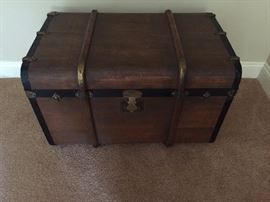 Antique wooden trunk
