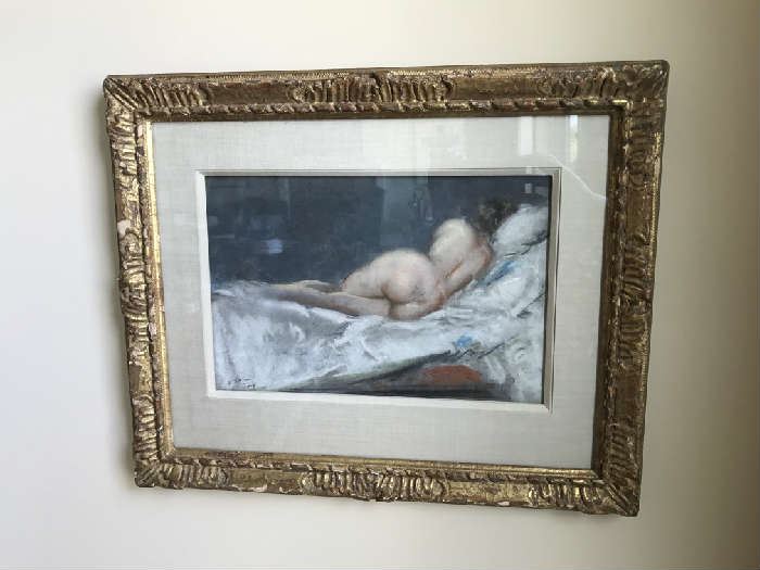 E. Shinn Pastel 1910 (Nude)