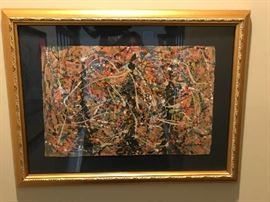 In the style of Pollock