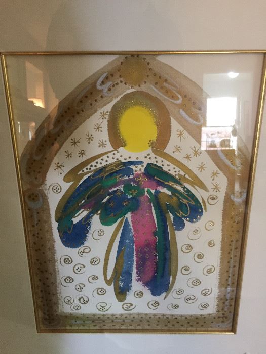 Signed print by Cynthia Smith Stibolt "Kitchen Angel"