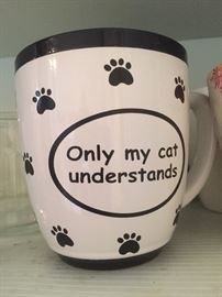 "Only my cat understands" coffee cup

