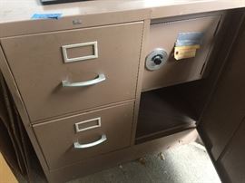 Vintage file cabinet and safe 