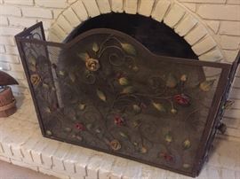 Decorative fireplace screen 