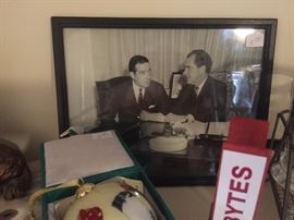 Black and white photo of Nixon 