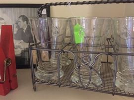 Bumble bee water glasses, set of 6