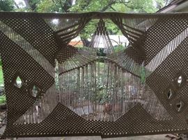 Vintage macrame wall hanging 