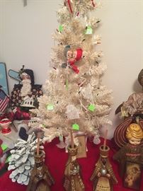 vintage table top Christmas tree 
