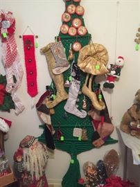Vintage macrame Christmas tree