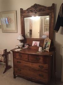 Golden oak dresser 