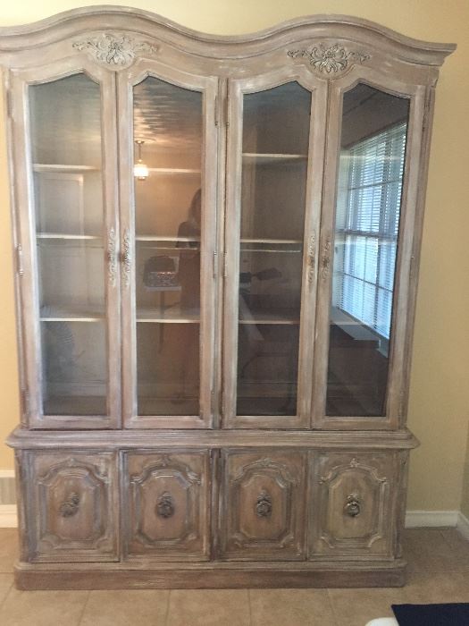 Lighted dining room china cabinet