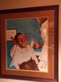 Not sure what to say about this one, but it's a signed original piece of art, by T. Minor, 8/91.