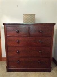 LOVE this antique 5-drawer pine chest - drawers glide smoothly, a charmer.