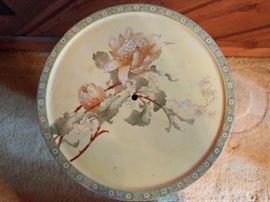 Here's the top detail of the Doulton plant stand.