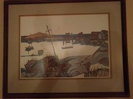 Signed lithograph by W.F. Stone, Jr. 1975, 171/1000.