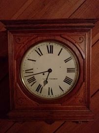 Oh my goodness, look, a Seth Thomas oak wall clock!