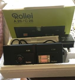 Rollei A26 camera with C26 attached flash