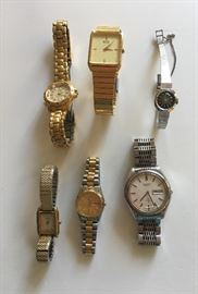 Selection of watches - Seiko, Guess