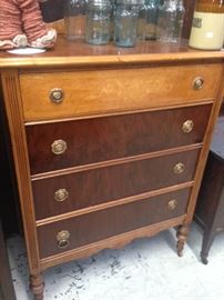 Early Maple Mahogany Chest of Drawers