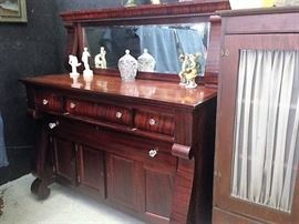 1800s Empire Mahogany Sideboard