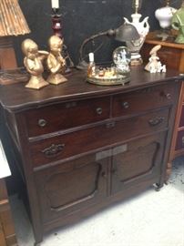 Dark Oak Buffet Cabinet
