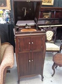 Mahogany Victor Talking Machine