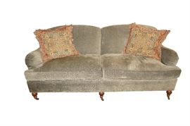 Upholstered sofa by Century Furniture, (pillows sold separately) $400.