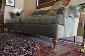Upholstered sofa by Century Furniture, (pillows sold separately) $400.