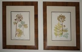 Four, framed botanical
prints, professionally matted and
framed, $400/set.