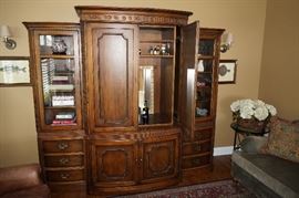 Fruitwood, media
cabinet by Century, $500.