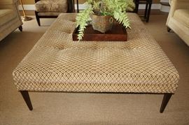 Oversized ottoman by Owners Select,
North Carolina, 59″L x 48″W, $750.