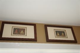 Set of eight original vintage prints
from French cooking book,
professionally matted and framed, $500/set.
