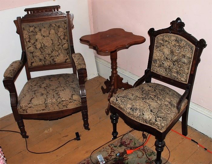 Parlor Chairs and Table