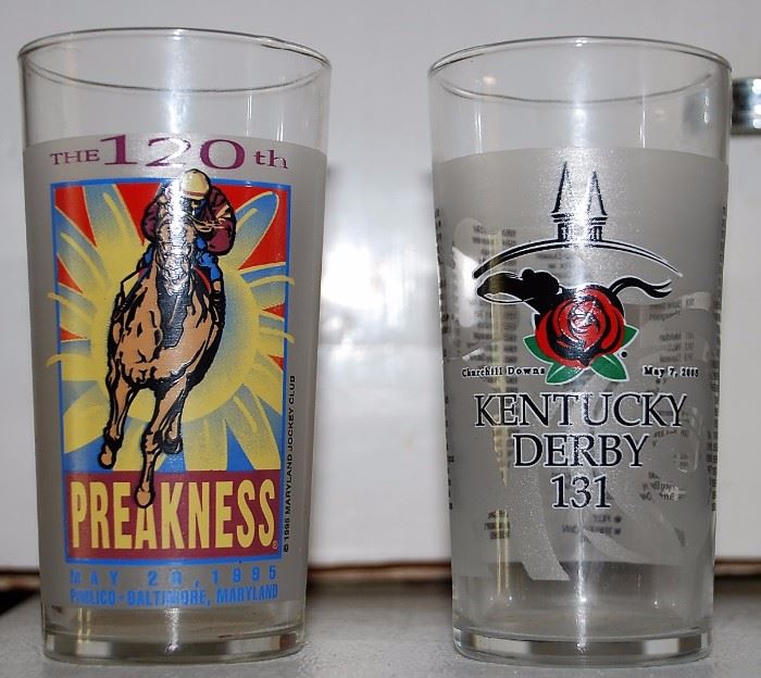 1995 & 2006 Kentucky Derby Glasses