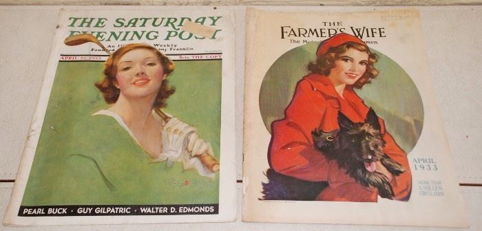 1933 The Saturday Evening Post; 1933 The Farmer’s Wife