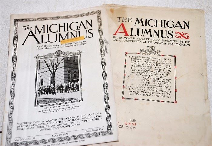 The Michigan Alumnus 1920’s