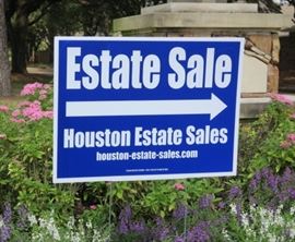 Look for the Houston Estate Sale Signs
