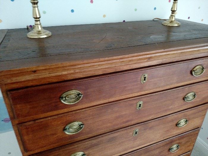 Antique American tall chest
