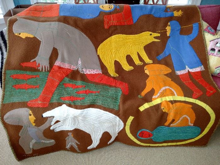 Canadian Eskimo blanket 60 x 60 inches