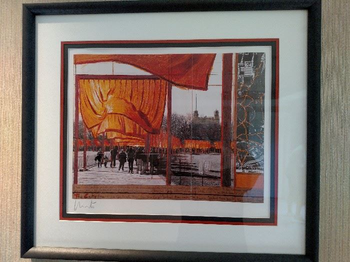 Christo "The Gates" project for Central Park signed print