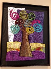 Linda Green "Rooted" 2009 quilt art