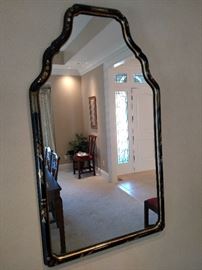 Oriental style wall mirror