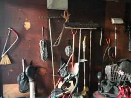 Lots of Garage and Yard Tools