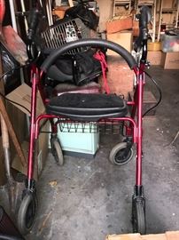 Lots of walkers and canes