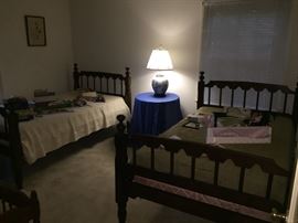 Matching Pair of 3/4 antique beds