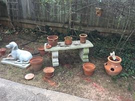 Matching Set of Concrete Benches